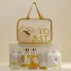 Bolsa de Tocador Portátil Grande de Gran Capacidad Bolsa de Cosméticos Impermeable de PU Bolsa de Almacenamiento Portátil para Artículos de Tocador y Cosméticos de Viaje