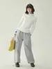 Suéter de Punto de Bloques de Color de Cuello Alto y Manga Larga para Mujer, Nuevo Estilo de Invierno Ajustado y Top Versátil