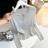 Camiseta de Manga Larga de Moda para Mujer 2026 Otoño Nuevo Holgada Adelgazante Manga Murciélago Capa Interior Capa Base Top Versátil Tendencia
