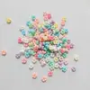Miçangas Acrílicas Coloridas Dopamina com Furos Retos, Acessórios DIY Atacado, Corrente para Celular, Pulseira