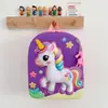 Nueva Mochila Escolar Pequeña de Dibujos Animados de Unicornio con Luces Intermitentes, Ultraligera y que Reduce el Peso, Lindo Patrón 3D para Niños de Preescolar, Súper Adorable