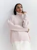 050 Ropa de Otoño e Invierno para Mujer Europea y Americana Nuevo Suéter de Cuello Alto de Amazon Suéter Holgado Ruso Transfronterizo Estilo Europeo y Americano