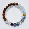 [Qingyao Baiyun] Pulseira de Cristal Natural Kyanita para Mulheres, Versátil Roxa Lepidolita Pulseira da Moda Atacado