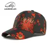Gorra de Béisbol de Tapa Dura Estilo Chino para Mujer, Sombrero de Protección Solar para Primavera y Otoño, Gama Alta, Adelgazante de Rostro, Estilo Étnico con Visera Floral