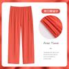 Calça de Dormir Feminina de Modal com Ar Condicionado de Verão, Calça Longa, Amiga da Pele, Tamanho Grande, Calça de Casa Feminina, Cintura Alta de Verão