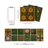 Papel Pintado Autoadhesivo Creativo Meiji Dormitorio Autoadhesivo Cocina Impermeable a Prueba de Aceite Pegatinas de Pared de Espuma Azulejos Decorativos Transfronterizos
