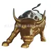 Escultura Cuadrada de Toro de Cobre del Fabricante Toro de Cobre Fundido Grande Toro de Wall Street Cabeza de Toro Aterrizando Toro con la Cabeza Levantada Adornos de Escultura