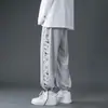 Pantalones casuales nuevos de primavera y otoño 2025 para hombre, modernos, versátiles, tipo jogger con cordón, pantalones deportivos casuales holgados rectos
