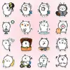 Pegatinas de Oso Emoticono Autocrítico 360, Lindos Dibujos Animados Divertidos Estilo Japonés Adorables Decoración Material para Diario DIY Pegatinas