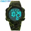 Reloj Electrónico Deportivo Camuflaje Nuevo para Hombre Estudiante Multifuncional Impermeable Pantalla Grande Reloj Militar Reloj Deportivo para Ancianos