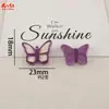 Nueva Serie de Mariposas Transparentes de Colores de Frutas Hecho a Mano DIY Pegamento de Crema Accesorios de Resina Accesorios para el Cabello Pinzas para el Cabello Colgantes