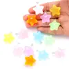 Pingente Estrela de Pentagrama Luminous de Resina Gelo DIY Joia Colar Pulseira Pingente Decorativo W329
