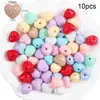 Corazón Colorido de Acrílico Mariposa Estrella de Cinco Puntas Letra Cuentas Mixtas DIY Pulsera de Cuentas Sueltas Colgante para Coche Joyería con Cuentas Accesorios
