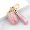 Funda para Llave de Coche Hyundai Tucson, Reina, Sonata, Elantra de 4 Botones del Sudeste Asiático Vietnamita con Patrón de Piedras Preciosas