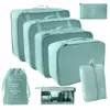 2025 Novas Sacolas Organizadoras Populares para Cosméticos, Mudança, Viagem, Conjunto de Sete Peças para Roupas, Colchas, Roupa Íntima, Desktop Atacado