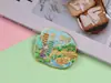 Ímãs de Geladeira de Metal Personalizados Liga de Zinco Tinta de Cozimento Esmalte Cultural Criativo Souvenirs de Turismo Marco da Cidade Logotipo Adesivos Magnéticos