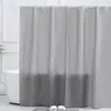 Cortina de Chuveiro Eva Transparente com Ponto Cortina de Chuveiro Forro Cortina Impermeável Anel de Proteção de Furo Metálico Fornecimento de Fábrica