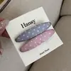 Gris Polvo Lindo Puntos de Ola Combinación de Colores Tela Par de Pinzas Diarias Pinza para el Cabello Versátil Nueva Pinza para Flequillo Pinza de Pato Pinza BB