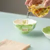 Taza grande de maestro de cerámica con peonías pintadas a mano Miyan, taza de té para mujer para uso doméstico, taza de té con borde floral, recipiente para té de juego de té Kung Fu