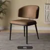 Silla de Comedor Moderna Simple Silla Metálica para el Hogar Silla con Respaldo de Hierro Forjado Silla de Escritorio para Dormitorio Escritorio Nueva Silla de Acero Inoxidable