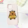 Nuevos Parches de Tela Bordados Autoadhesivos de Capibara, Accesorios para Ropa, Parches sin Costuras para Ropa Infantil, Decoración DIY para Funda de Teléfono