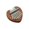 Atacado Instrumento Musical 8 Tons Mini Piano de Polegar Piano de Dedo Kalimba Madeira Maciça Cristal Piano de Cinco Dedos Portátil Instrumento Musical Infantil