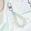 Nova corrente curta de pérolas artificiais DIY, corrente de pérolas para bolsa de fita da moda, capa de celular, chaveiro e pingente - acessórios para atacado