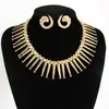 Collar de Borlas de Pescado Pequeño Estilo Nuevo Personalidad Exagerada Transfronterizo Za Set de Pendientes Sencillos con Hilo Moda Versátil Sensación de Alta Gama