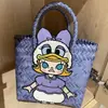 Señor. Bolsa Tejida Hecha a Mano Linda de Chen de Tailandia, Bolsa Grande de Capacidad para Mujer, Adecuada para el Trabajo Diario y Uso Casual, Bolso de Mano, Regalo, Esencial para Vacaciones