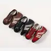 Zapatos de Entrenamiento Alemanes Clásicos de Cuero Genuino para Primavera y Verano, Nuevos Retro de Suela Plana de Moda con Rayas Aumentadores de Altura Zapatos de Entrenamiento Alemanes Wfsy60053