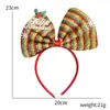 Faixa de Cabeça de Natal para Crianças Desenho Animado Galhadas Chapéu de Natal Faixa de Cabeça Decoração de Festa de Natal Alce Velho Fivela de Cabeça Adorno de Cabeça