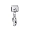 Colgante de Corazón de Diamante Pulsera de Módulo Italiano Venta Caliente Transfronteriza 9mm Nuevo Joyería de Mano DIY Colgante de Dibujos Animados