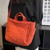 Bolsa Tote Acolchada Nueva Personalizada por el Fabricante, Bolso de Mano Acolchado de Algodón Moderno y a la Moda, Bolso Bandolera de un Solo Hombro, Bolsa de Compras
