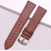 KX Fashion Correa con Patrón de Lichi de Cuero para Hombre, Correa de Cuero de Ternera Suave Ultradelgada con Pasador de Oreja, Accesorios para Correa de Reloj