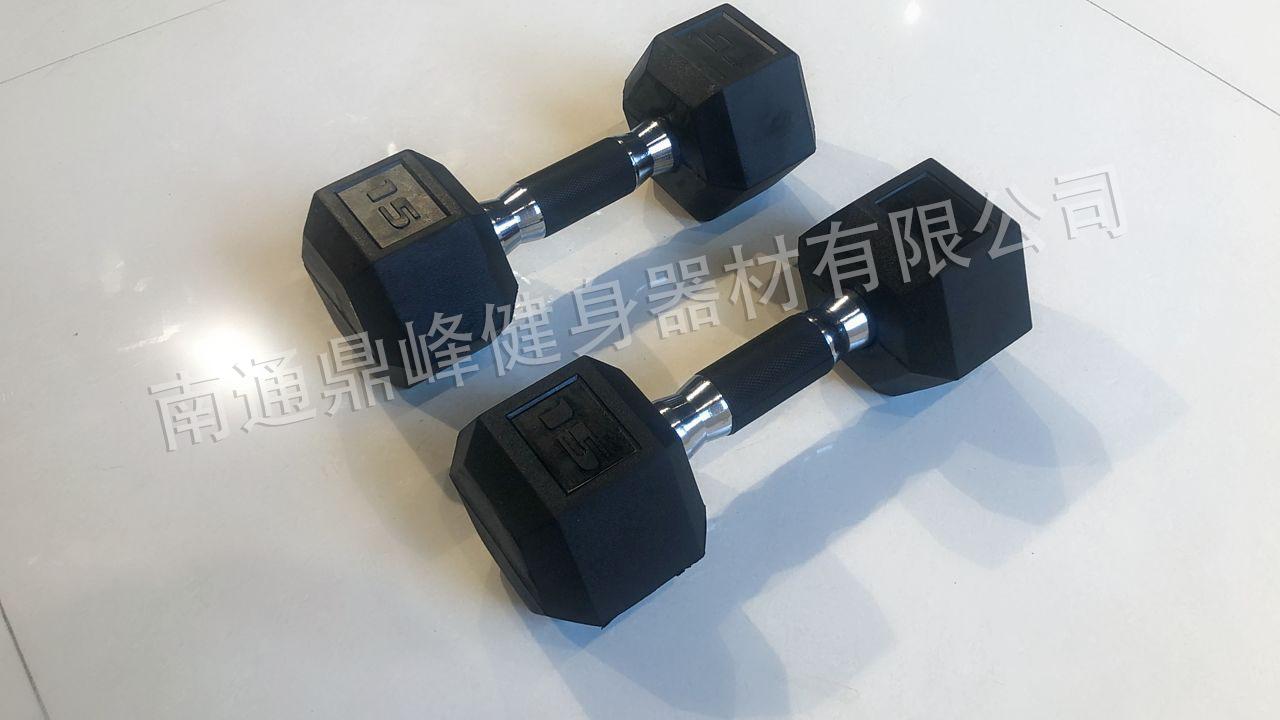 15LB包胶手柄哑铃-3
