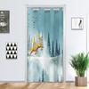 Cortina de Puerta sin Clavos Cortina Divisoria Tela Protectora contra el Viento Habitación Tela para el Hogar Baño Accesorios para Baño Baño Simple