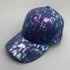 Boné de beisebol hip-hop tie-dye refletivo moda masculina e feminina algodão rua grafite skate esportes chapéu de sol respirável atacado