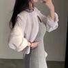 Cardigan Corto de Gasa Verde Protector Solar Delgado para Mujer Tirantes Falda Larga Sobrecamisa Verano Seda Helada Tul Top