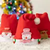 Chapéus Regulares Transfronteiriços do Fabricante Decorações de Chapéu de Natal Chapéus de Pelúcia Curta de Alta Qualidade Chapéus de Papai Noel Chapéus para Crianças e Adultos