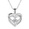 Transmisión en vivo popular imitación Diamante color D importado americano colgante chapado en pt950 ocho corazones y ocho flechas collar de diamante de alto carbono