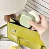 Liquidación de Stock~Estuche para Lentes de Contacto Color Crema, Caja de Cuidado para Lentes de Contacto con Espejo, Estuche Compañero As2552