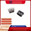Conector fêmea USB 4p corpo curto 10.0 quatro pernas 90 graus placa de plugue 6.8H enrolamento cola preta