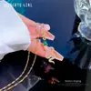 [Acero de Titanio] Lujo Ligero Serpiente de Ojos Verdes Microincrustada Cadena de Clavícula para Mujer con Cuentas de Transferencia Celebridad de Ins Cyber Accesorios