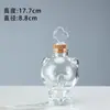 Botella de Vidrio con Tapón de Corcho Transparente Botella de los Deseos Creativa Botella Cielo Estrellado Arcoíris Botella de la Suerte de Deriva Botella para Bebidas Lista para la Venta