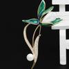 Broche de magnolia elegante, ligero y de lujo, estilo coreano, con temperamento, decoraciones de alta gama, accesorios de abrigo para otoño e invierno.