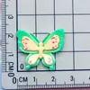 Brilhante Colorido Desenho Animado Duas Cores Borboleta Inseto Presilha de Cabelo Elástico de Cabelo Pingente de Sapato DIY Capa de Celular Acessórios de Resina