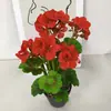 Flor Artificial Begonia en Maceta de Alta Calidad al por Mayor Decoración para Hotel Restaurante Escena Artificial con Flores