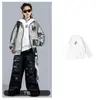 Roupa de Performance Hip-Hop Street Dance Infantil Conjunto Outwear de Outono e Inverno para Meninos Tendência Roupa de Performance de Bateria Hiphop Infantil