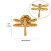 Broche de Flor de Acero Inoxidable 304 Venta Caliente Transfronteriza Broche Geométrico de Pétalo de Lujo Ligero Accesorios de Gemelos Joyería para Mujer Venta al por Mayor