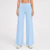 Nuevos Pantalones de Yoga de Pierna Ancha Transfronterizos para Mujer, Pantalones Largos Rectos Casuales Holgados con Bolsillos, Pantalones Deportivos para Correr y Ciclismo al Aire Libre